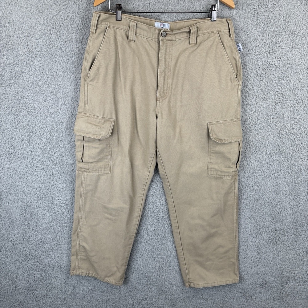 Tyndale Cargo Pants Mens 36x28 Khaki Flame Resistant FR Work Utility Made USA